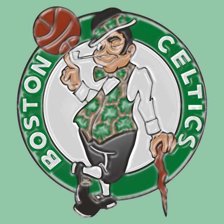 Boston Celtics Plastic Effect Logo iron on paper